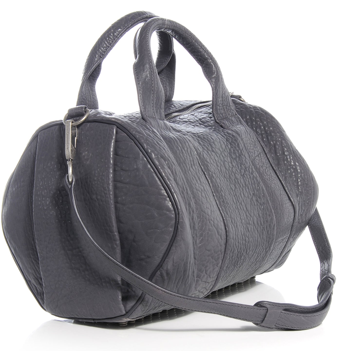 Pebbled Lambskin Rocco Tundra w Antique Silver Hardware