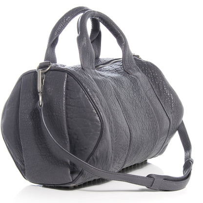 Alexander Wang Pebbled Lambskin Rocco Tundra w Antique Silver Hardware 4 of 7