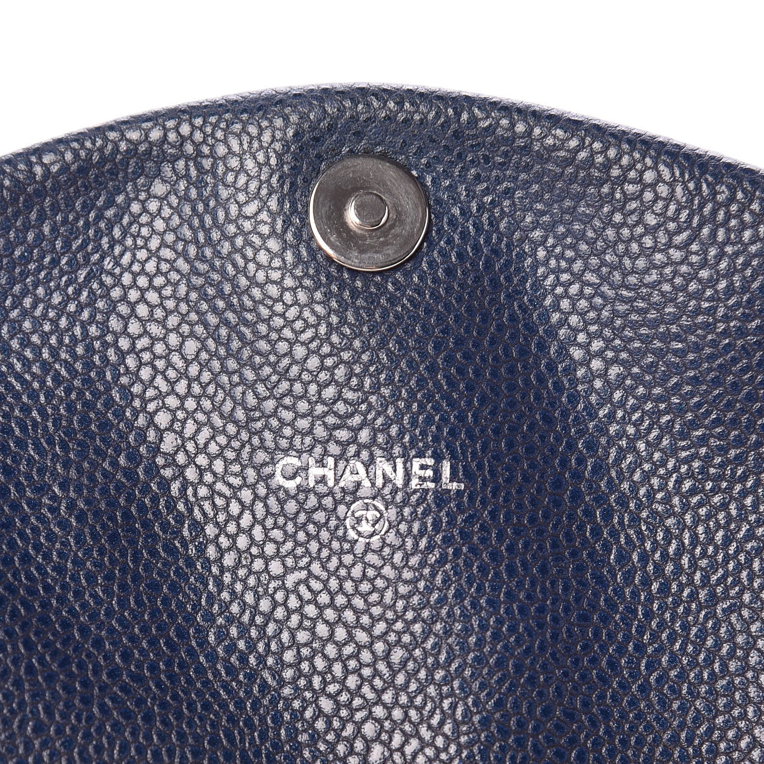 Chanel Caviar Half Moon Wallet On Chain WOC Navy 6 of 12