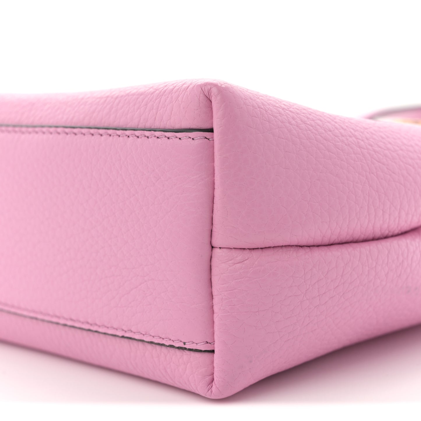 Tumbled Calfskin Gancini Mini Bag Pink