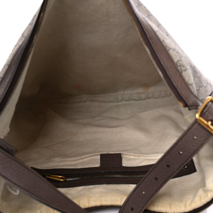 Gucci GG Supreme Monogram Web Ophidia Half Moon Hobo Brown 5 of 19
