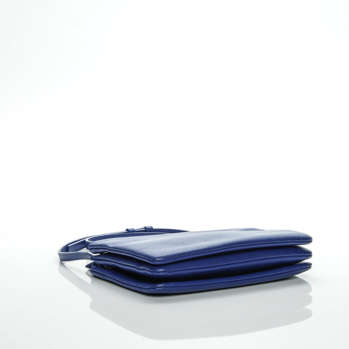 Lambskin Small Trio Crossbody Bag Indigo