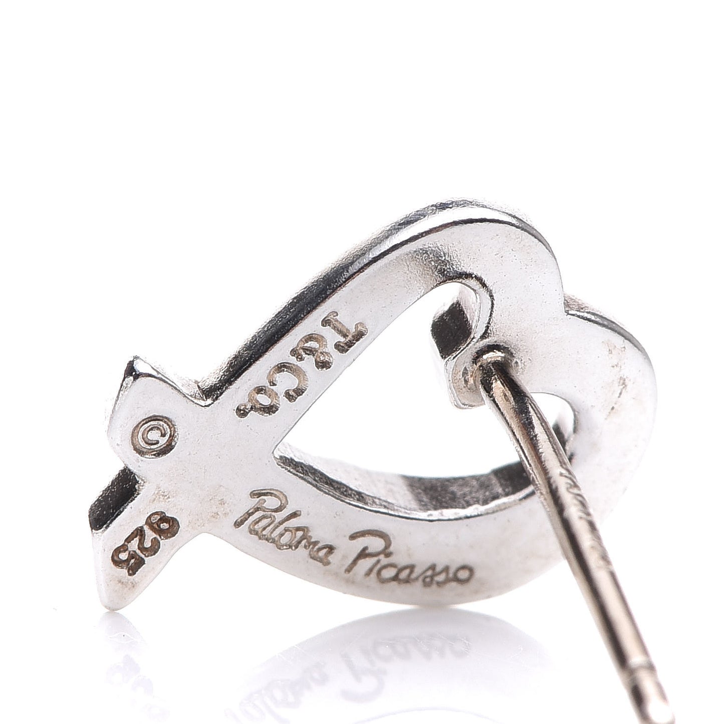 Sterling Silver Mini Paloma Picasso Loving Heart Earrings