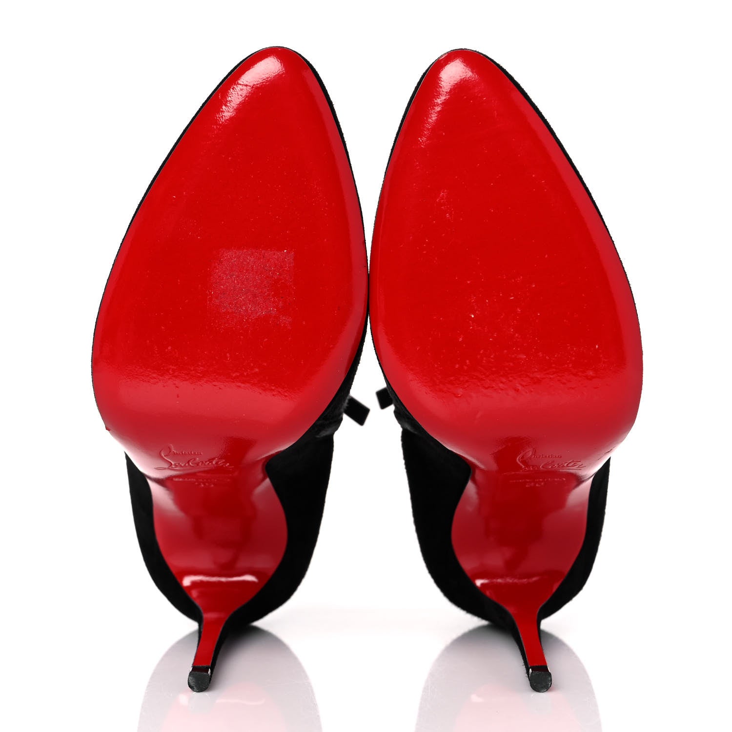 Christian Louboutin Veau Velours Eloise Booty 100 Ankle Boots 36 Black 5 of 7