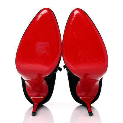 Christian Louboutin Veau Velours Eloise Booty 100 Ankle Boots 36 Black 5 of 7