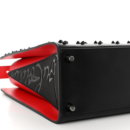 Christian Louboutin Calfskin Spikes Loubinthesky Medium Paloma Black 9 of 10