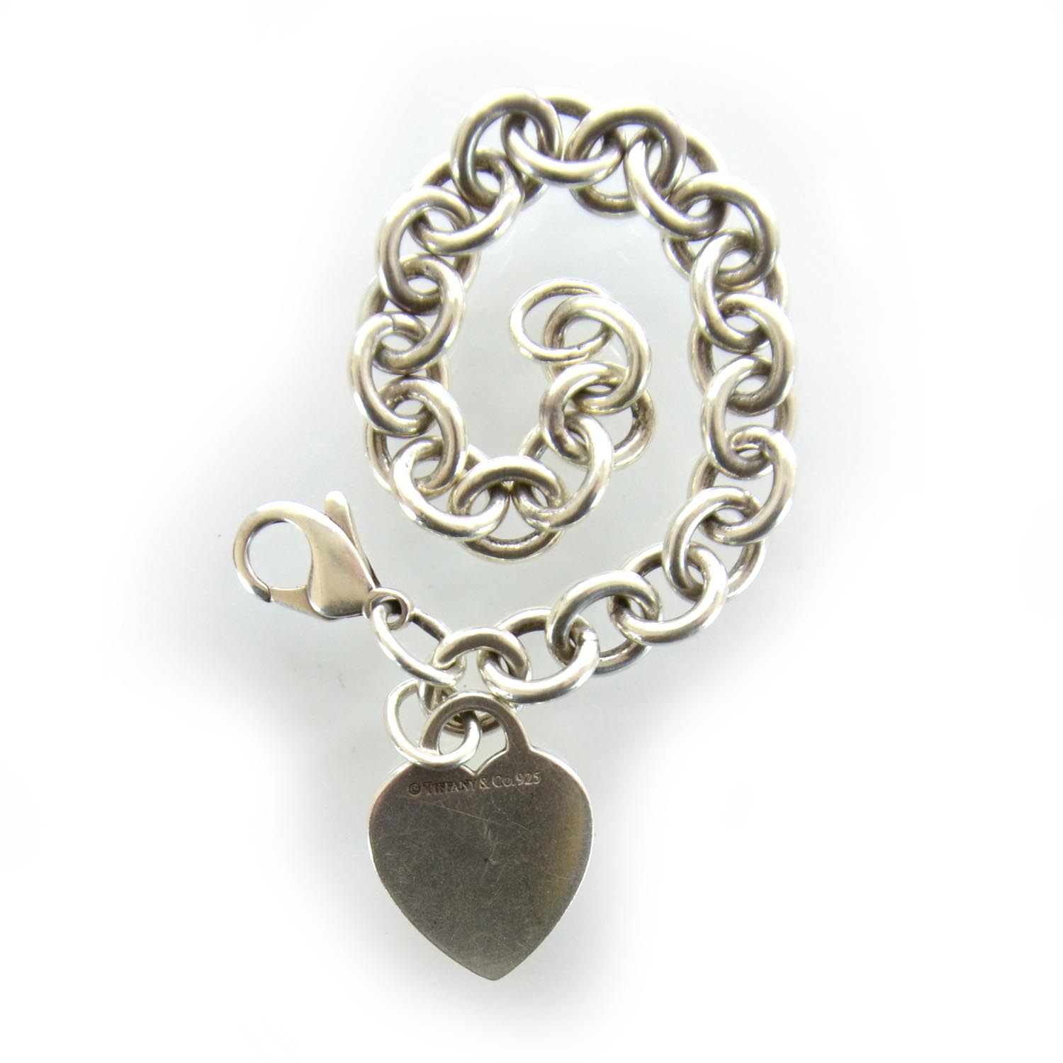 Tiffany Sterling Silver Heart Tag Charm Bracelet 3 of 3