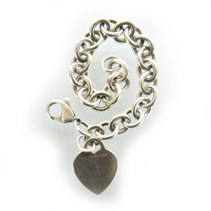 Tiffany Sterling Silver Heart Tag Charm Bracelet 3 of 3