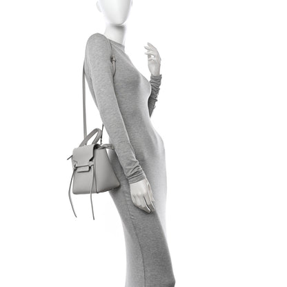 Celine Grained Calfskin Nano Belt Bag Mineral 2 of 11