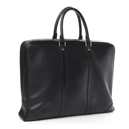 Louis Vuitton Epi Porte-Documents Voyage Briefcase Black 3 of 11