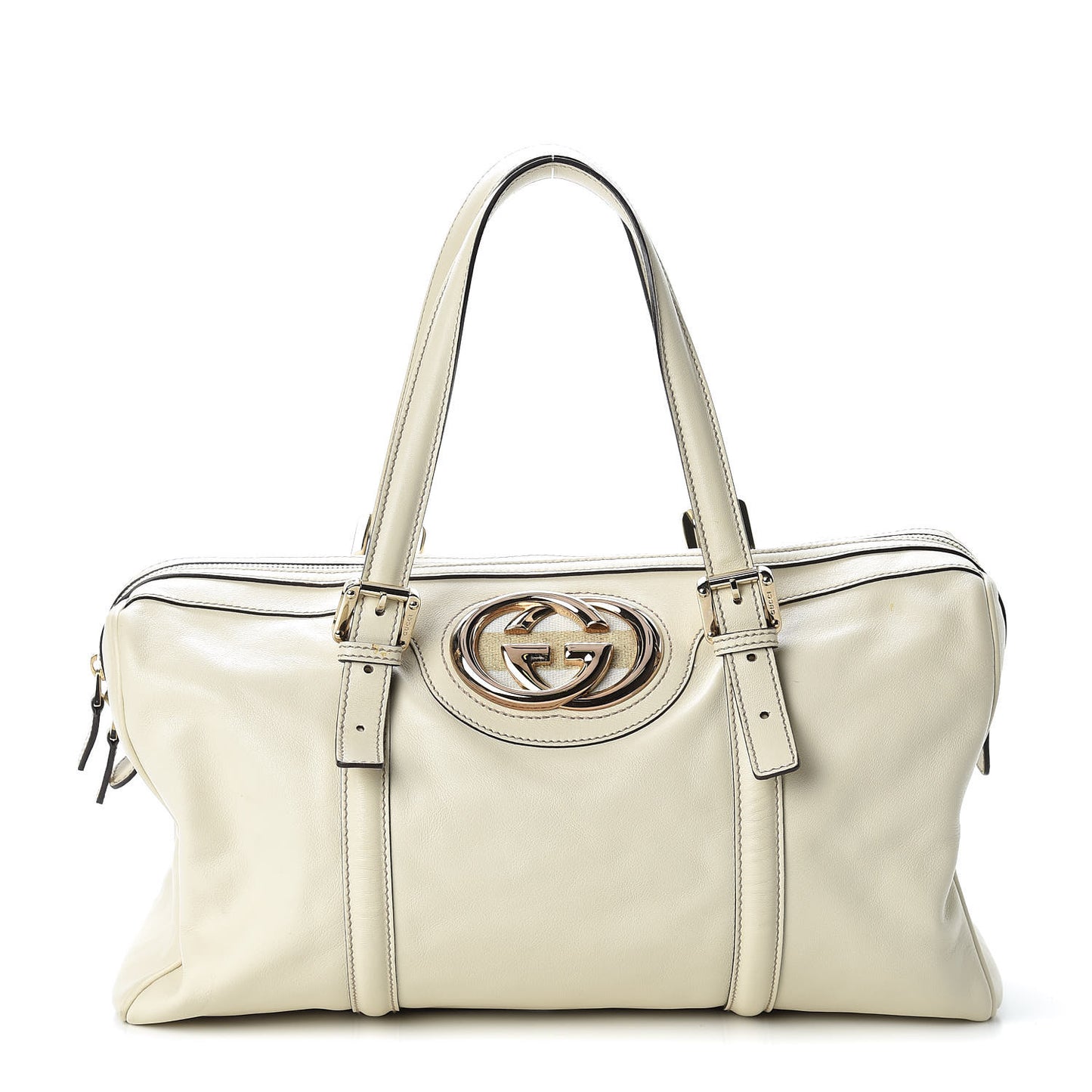 Calfskin Medium Britt Boston Ivory