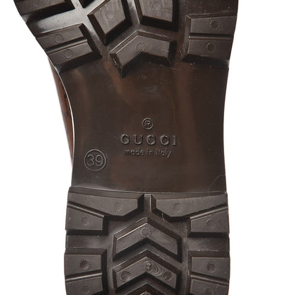 Gucci Rubber Monogram Edinburg Rain Boots 39 Transparent Cocoa 8 of 8
