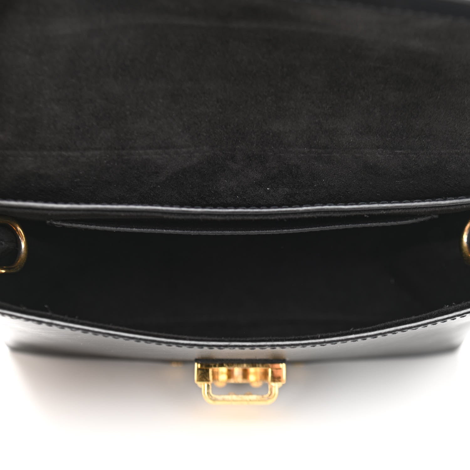 Louis Vuitton Epi One Handle Flap Bag Black 5 of 10
