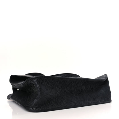 Hermes Taurillon Clemence Halzan 25 Black 4 of 10