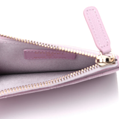 Chanel Caviar Quilted CC Zip Card Holder Light Pink 5 of 12