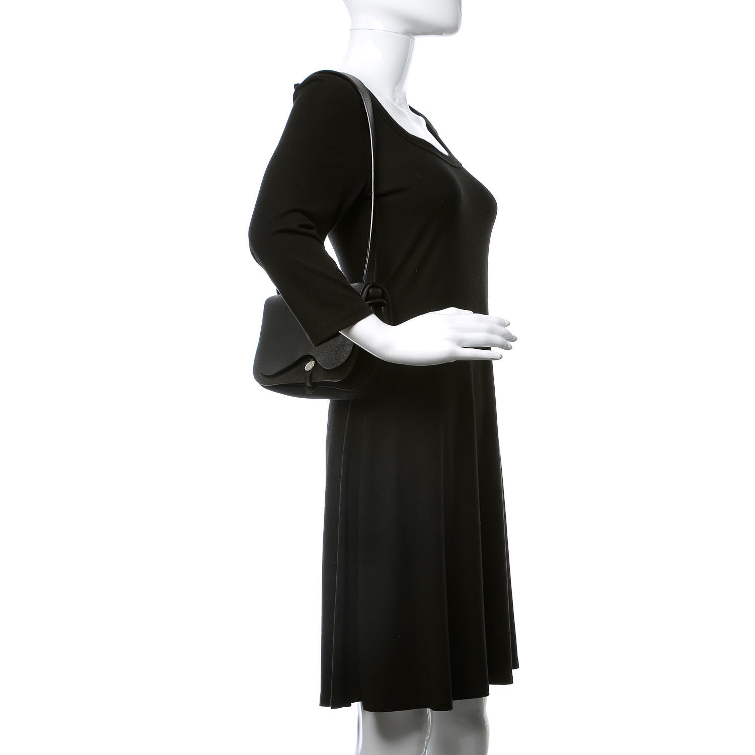 Hermes Vache Liegee Toile Sac Colorado PM Black 2 of 14