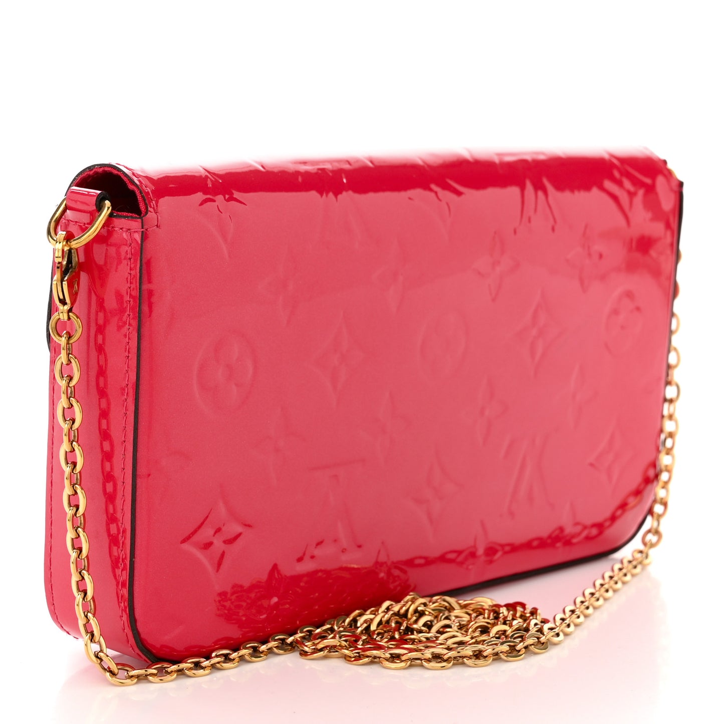 Vernis Felicie Pochette Chain Wallet Hot Pink