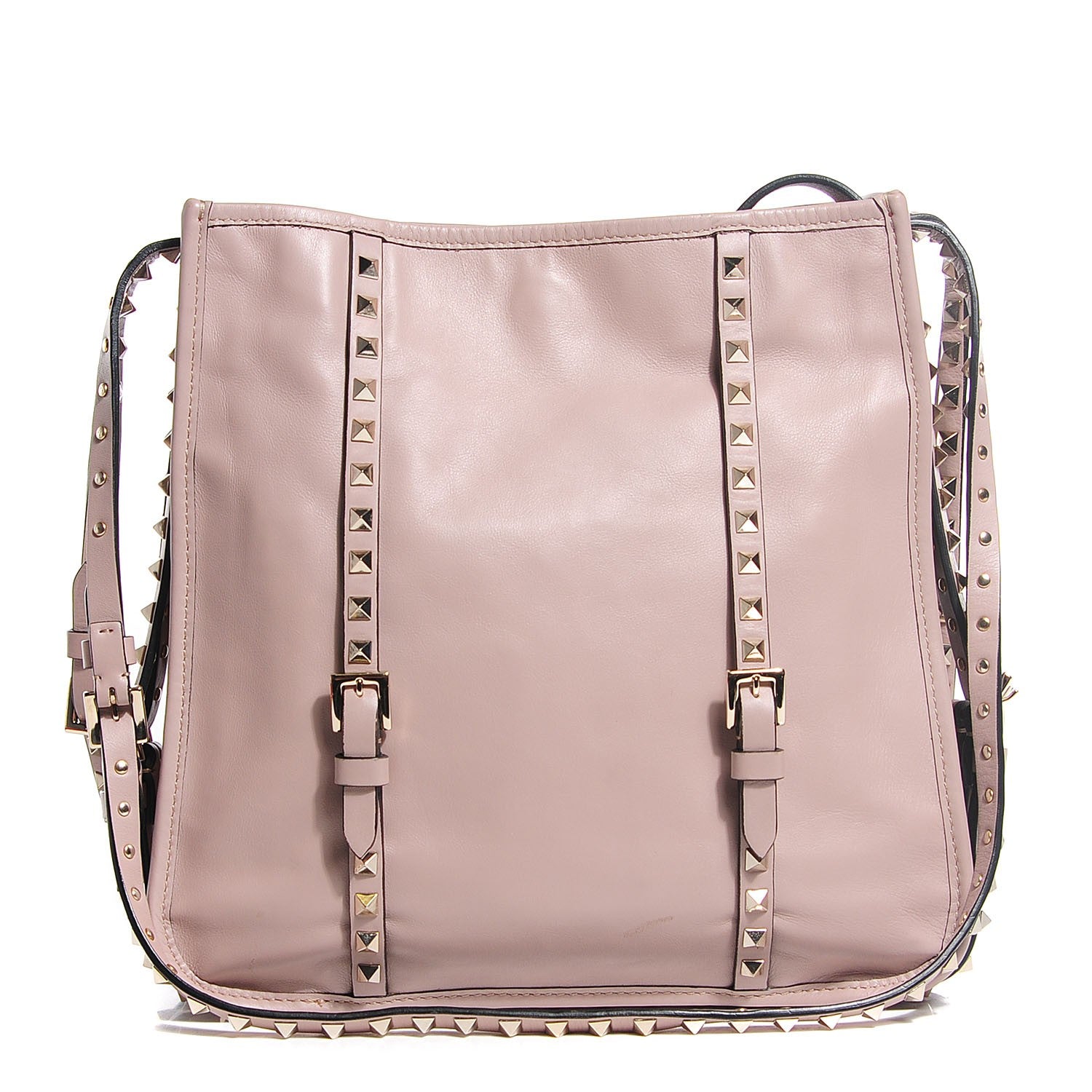 Valentino Garavani Vitello Rockstud Shopper Tote Poudre 1 of 8