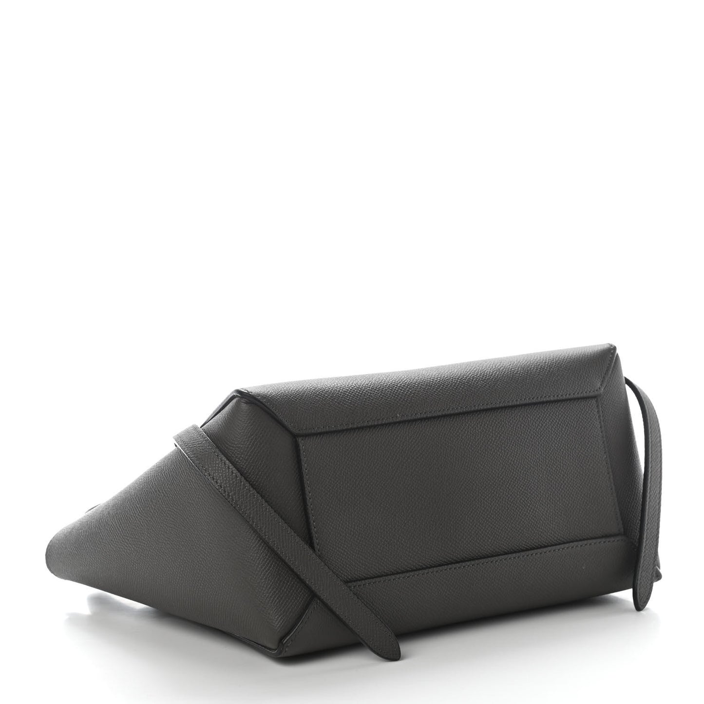 Grained Calfskin Nano Belt Bag Grey