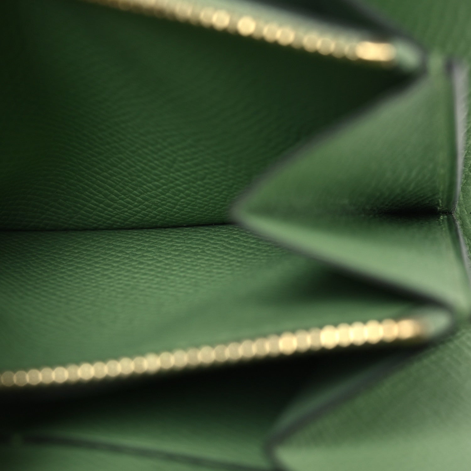 Hermes Epsom Constance Compact Passant Wallet Vert Criquet 6 of 10