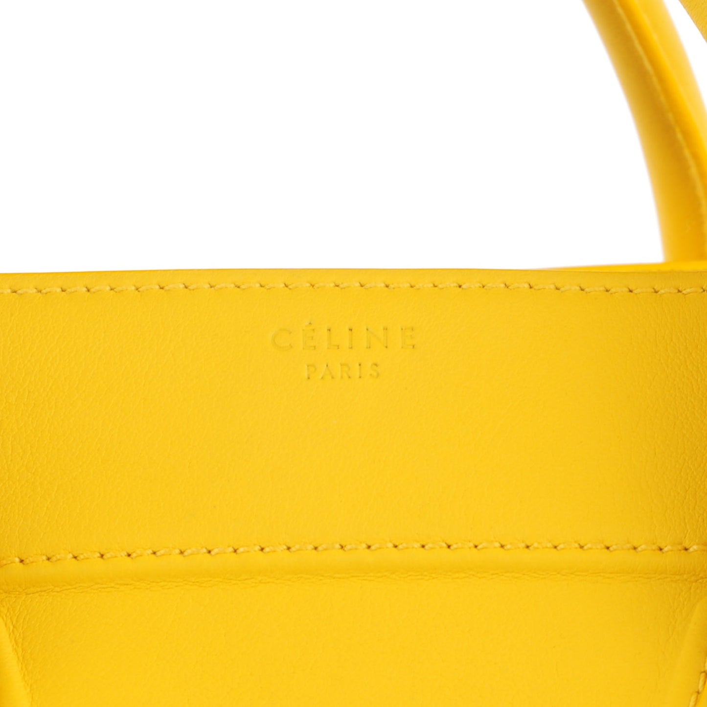 Supple Calfskin Large Phantom Luggage Sun Yellow