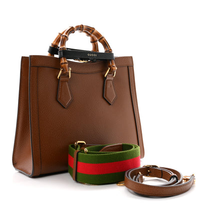 Gucci Wonka Grain Calfskin Small Diana Tote Bag Cuir Black 2 of 10