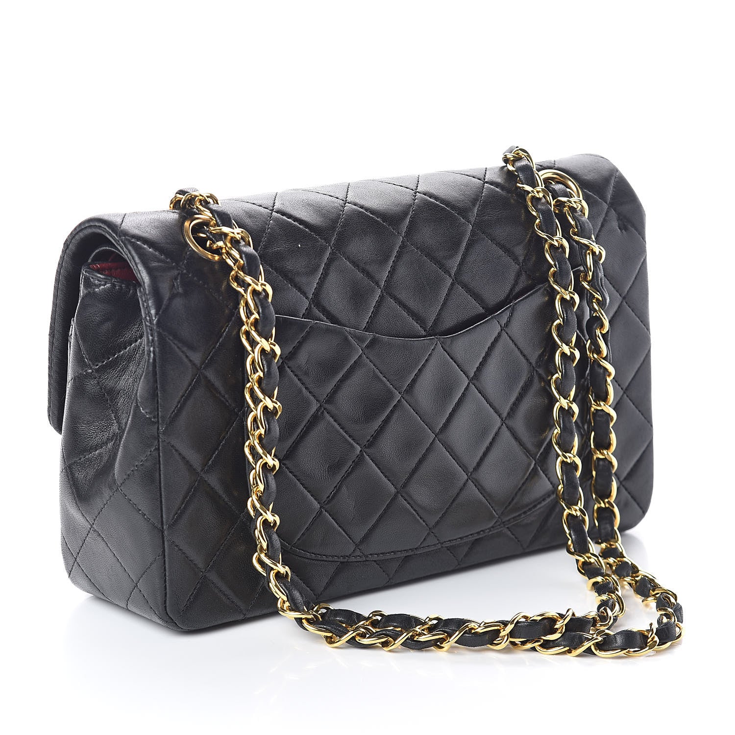 Chanel Lambskin Quilted Small Double Flap Black 3 of 11