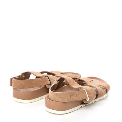 Hermes Suede Womens Takara Sandals 37 4 of 9