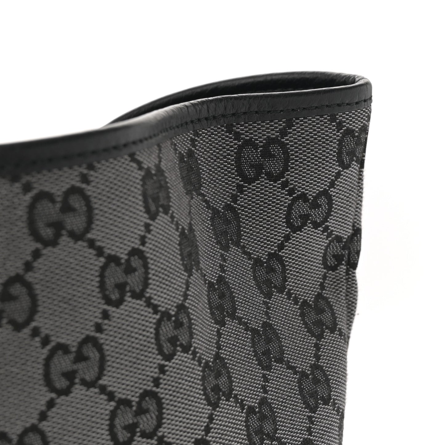 Metallic Monogram XL Shopper Black