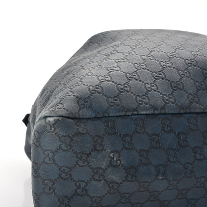 Gucci Guccissima Large Horsebit Chain Hobo Blue 10 of 15