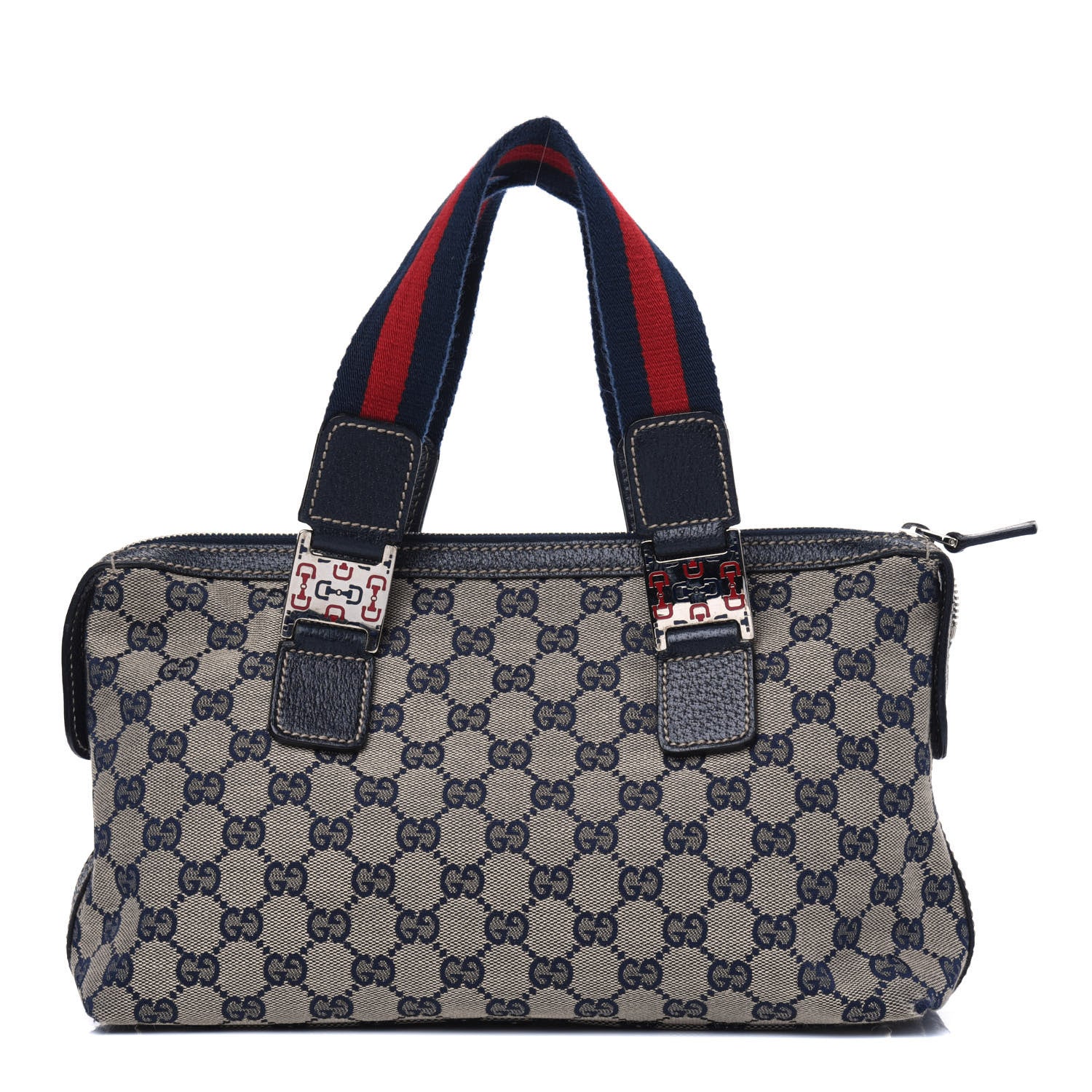 Gucci GG Monogram Web Pop Tote Navy 1 of 4