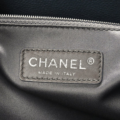 Chanel Caviar Quilted XL Grand Shopping Tote GST Blue 6 of 12