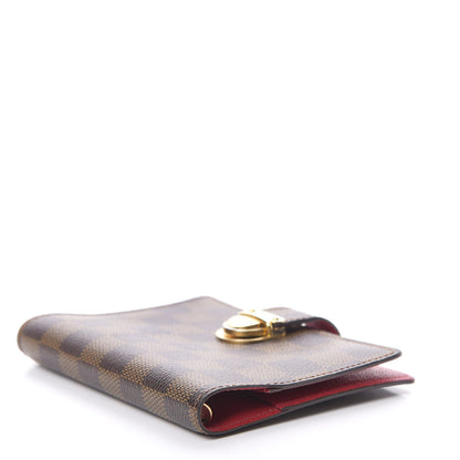 Louis Vuitton Damier Ebene Koala Small Ring Agenda Cover Red 4 of 7