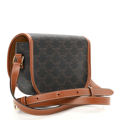 Celine Triomphe Canvas Medium Folco Bag Tan 3 of 8