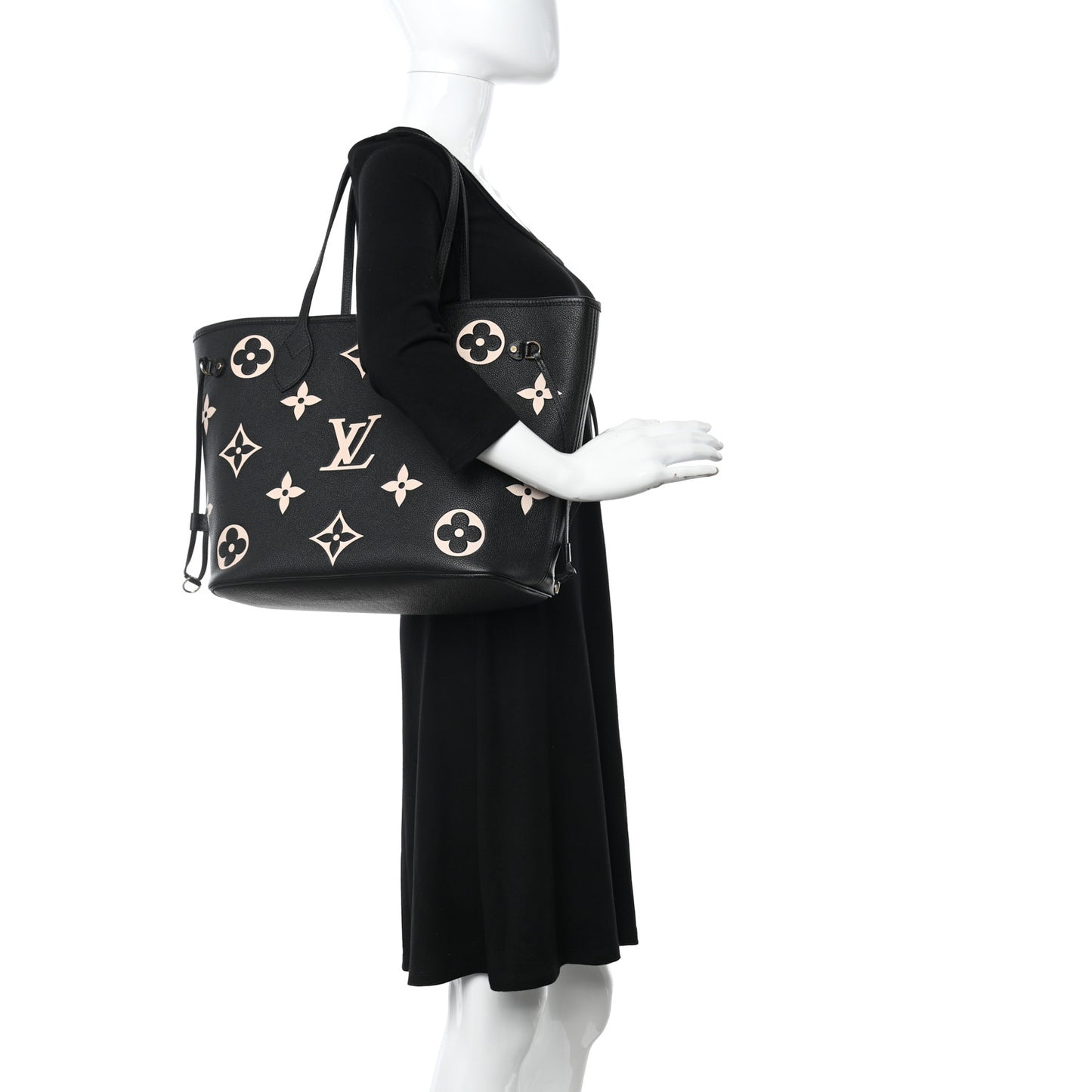 Empreinte Monogram Giant Neverfull MM Black Beige