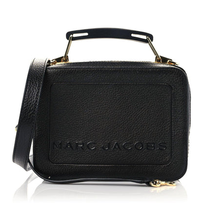 Marc Jacobs Calfskin Mini The Textured Box Bag Black 1 of 11