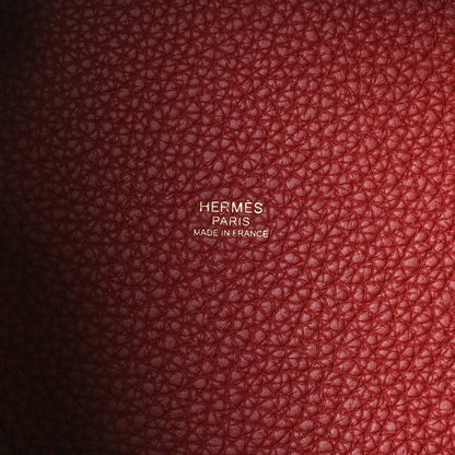 Hermes Taurillon Clemence Picotin Lock 22 MM Rouge H 7 of 12