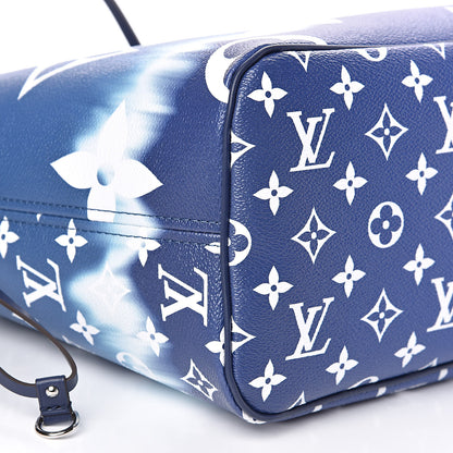 Louis Vuitton Monogram Escale Neverfull MM Blue 8 of 9