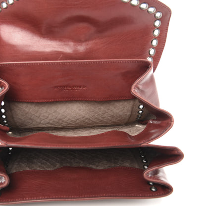 Bottega Veneta Nappa Intrecciato Grommet Flap Clutch Brique 5 of 11