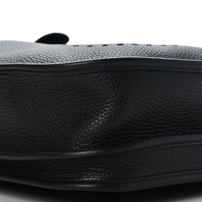 Hermes Taurillon Clemence Evelyne III PM Black 9 of 10