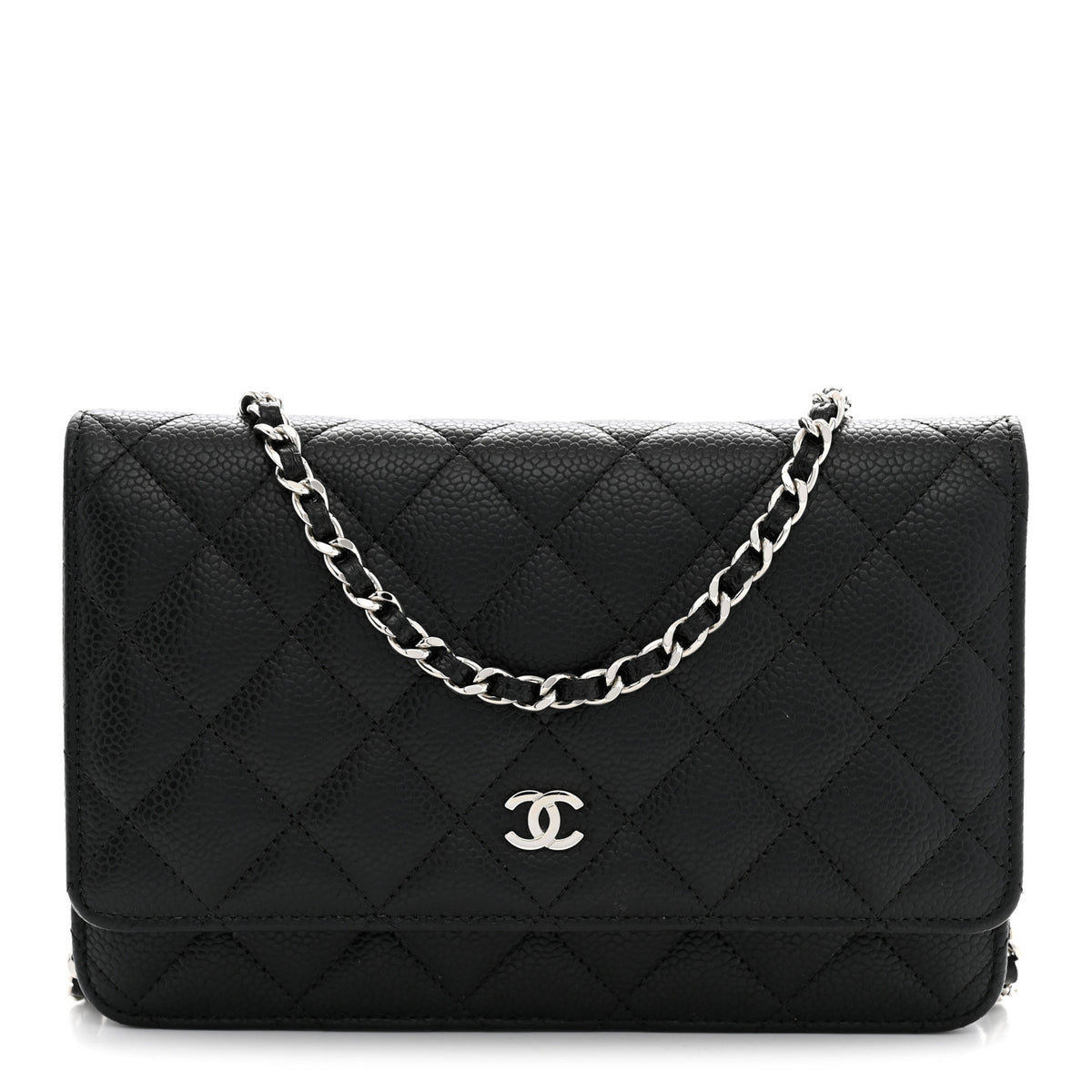 Chanel Caviar Quilted Wallet on Chain WOC Black 1 of 11