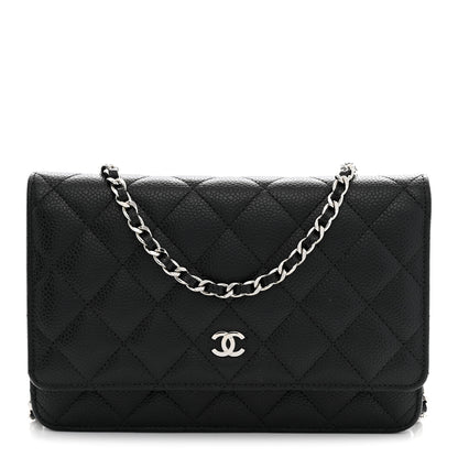 Chanel Caviar Quilted Wallet on Chain WOC Black 1 of 11