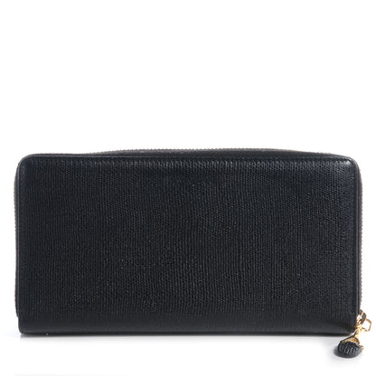 Saint Laurent Textured Chyc Zip Around Wallet Black 1 of 8