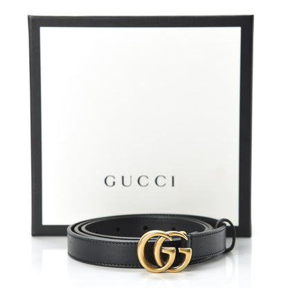 Gucci Calfskin Double G 20mm Belt 90 36 Black 7 of 7