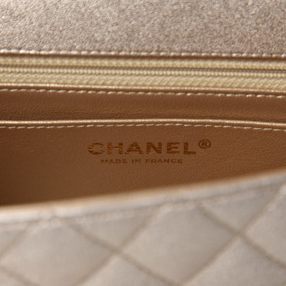 Chanel Metallic Lambskin Quilted Mini Rectangular Flap Gold 11 of 13