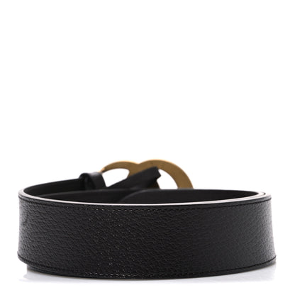 Gucci Textured Calfskin Double G 40mm Belt 80 32 Dark Cocoa 2 of 4