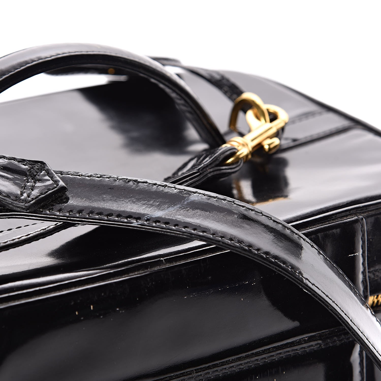 Chanel Patent Vanity Cosmetic Case Black 12 of 13