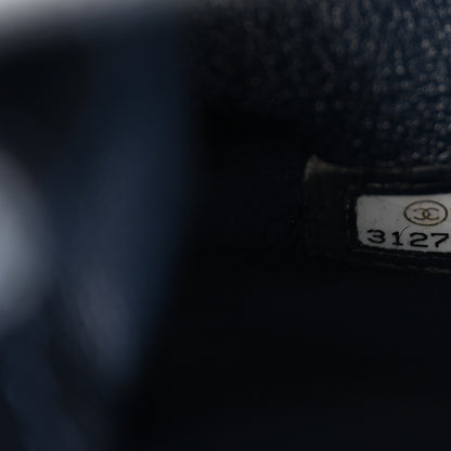 Chanel Caviar Lizard Embossed Quilted Extra Mini Coco Handle Flap Navy 7 of 10