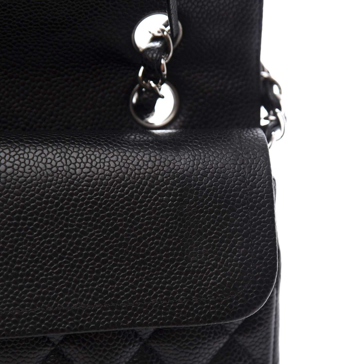 Chanel Caviar Quilted Medium Double Flap Black 7 of 10