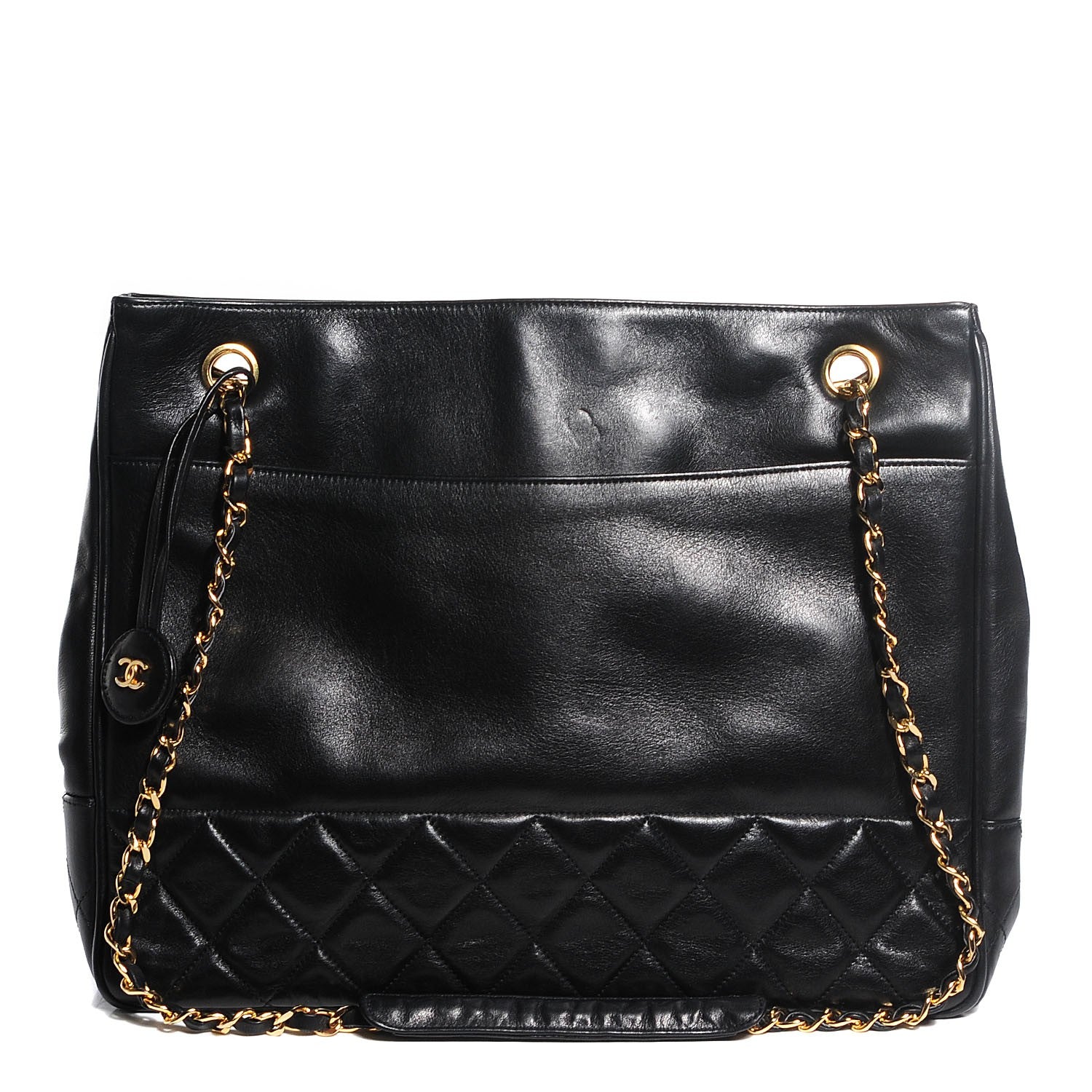 Chanel Lambskin Quilted Shoulder Bag Black 1 of 8